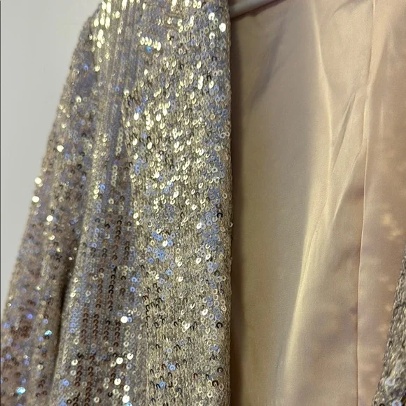 Gold Sequin Blazer - Picture 3 of 4